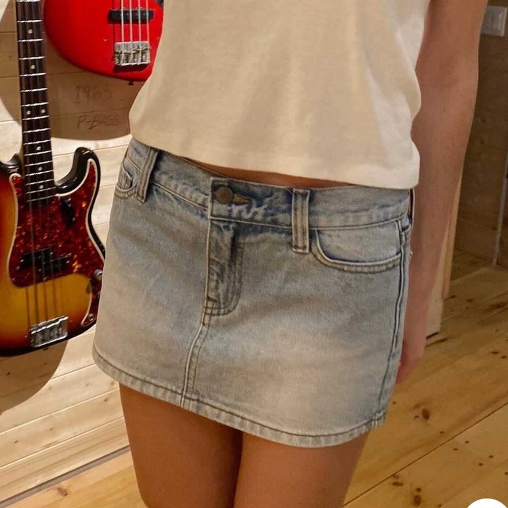 Brandy Melville Malia Denim Mini Skirt
